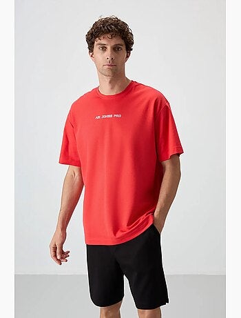 T-shirt oversize imprimé à col rond tommy