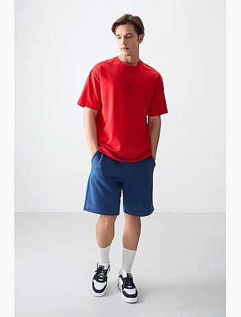 T-shirt oversize imprimé à col rond tommy