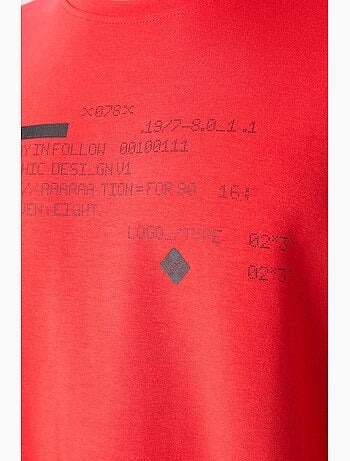 T-shirt oversize imprimé à col rond tommy