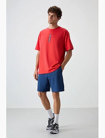 T-shirt oversize imprimé à col rond tommy