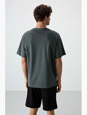 T-shirt oversize imprimé à col rond tommy