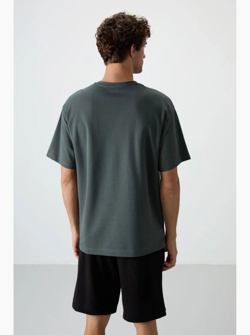 T-shirt oversize imprimé à col rond tommy - Kiabi T-shirt oversize imprimé à col rond tommy - Kiabi