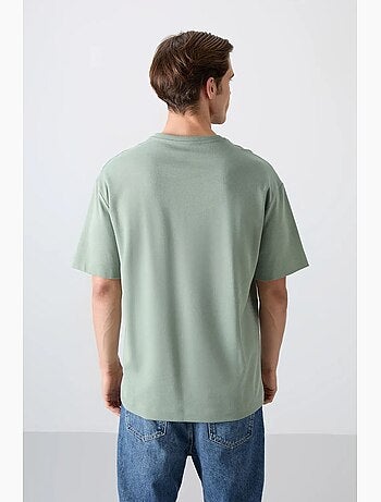 T-shirt oversize imprimé à col rond tommy
