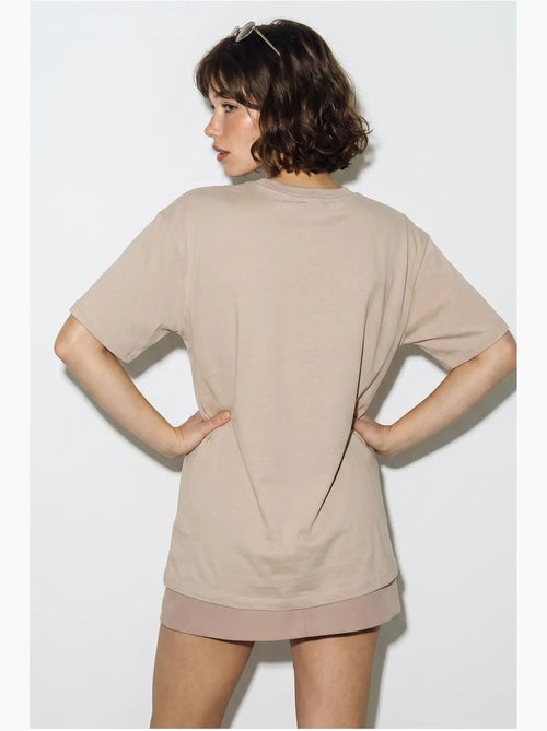 T-shirt oversize imprimé à col v lucci - Kiabi T-shirt oversize imprimé à col v lucci - Kiabi