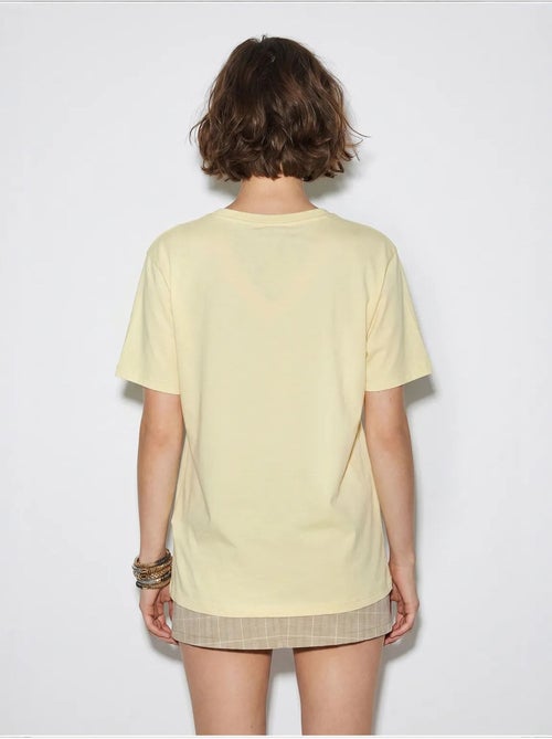 T-shirt oversize imprimé à col v lucci - Kiabi T-shirt oversize imprimé à col v lucci - Kiabi