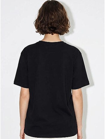 T-shirt oversize imprimé à col v lucci