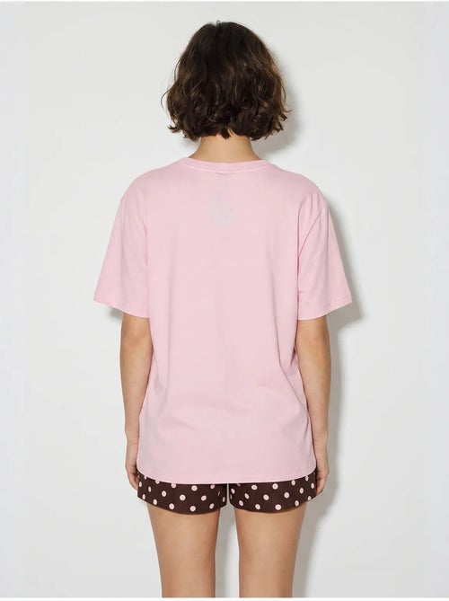 T-shirt oversize imprimé à col v lucci - Kiabi T-shirt oversize imprimé à col v lucci - Kiabi