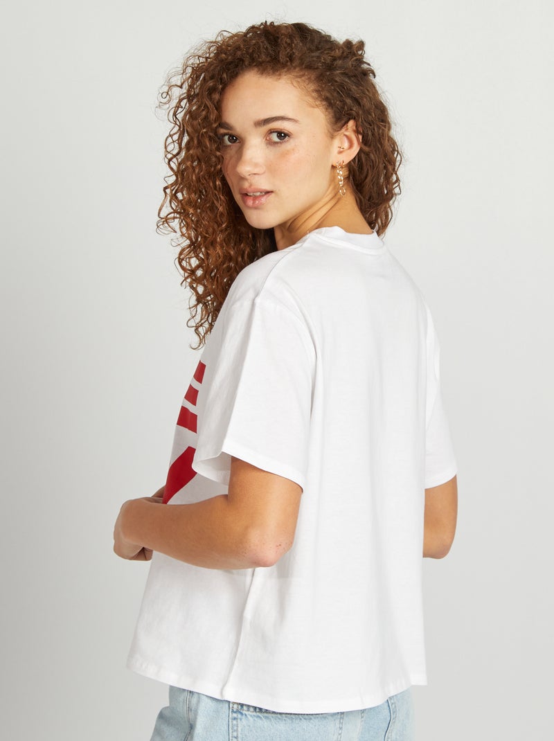 T-shirt oversize imprimé Blanc - Kiabi