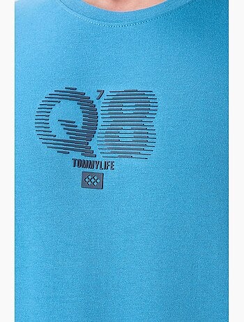 T-shirt oversize imprimé logo à col rond tommy