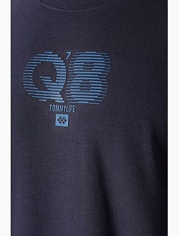 T-shirt oversize imprimé logo à col rond tommy