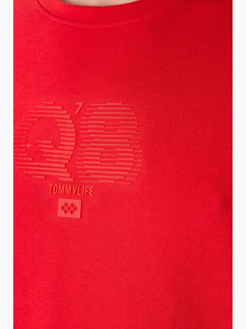 T-shirt oversize imprimé logo à col rond tommy - Kiabi T-shirt oversize imprimé logo à col rond tommy - Kiabi