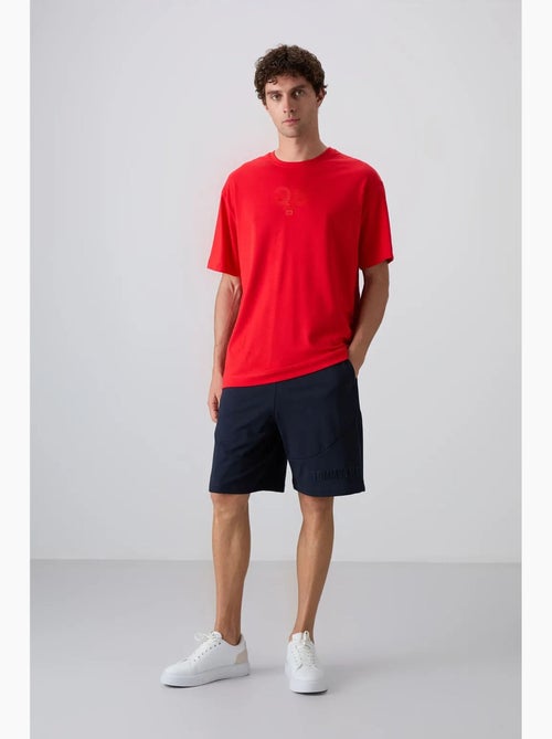 T-shirt oversize imprimé logo à col rond tommy - Kiabi T-shirt oversize imprimé logo à col rond tommy - Kiabi