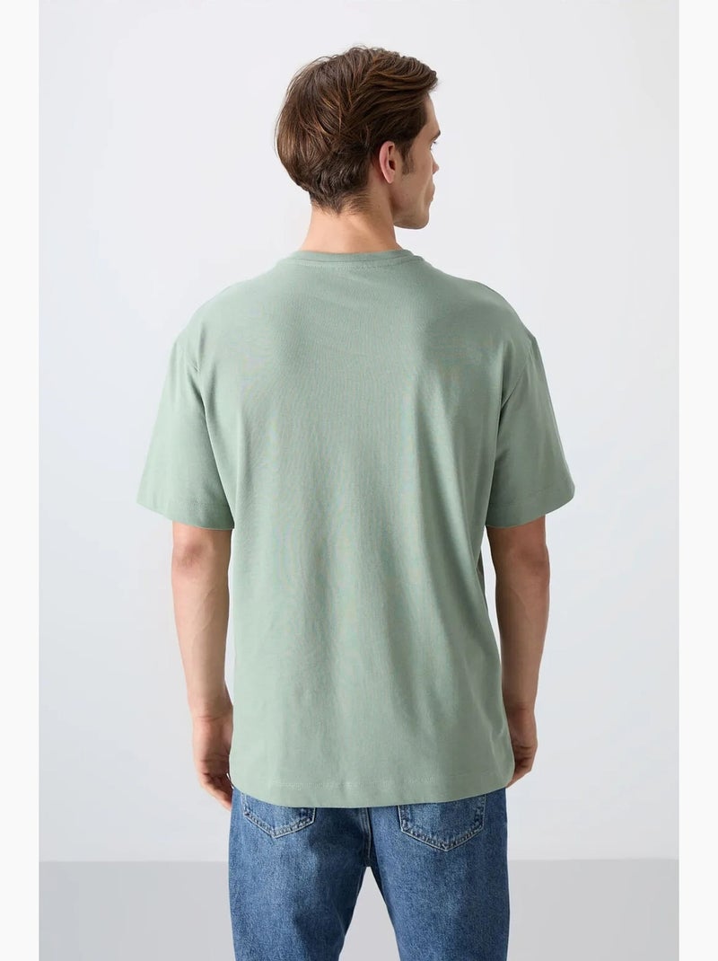 T-shirt oversize imprimé logo à col rond tommy Vert menthe - Kiabi