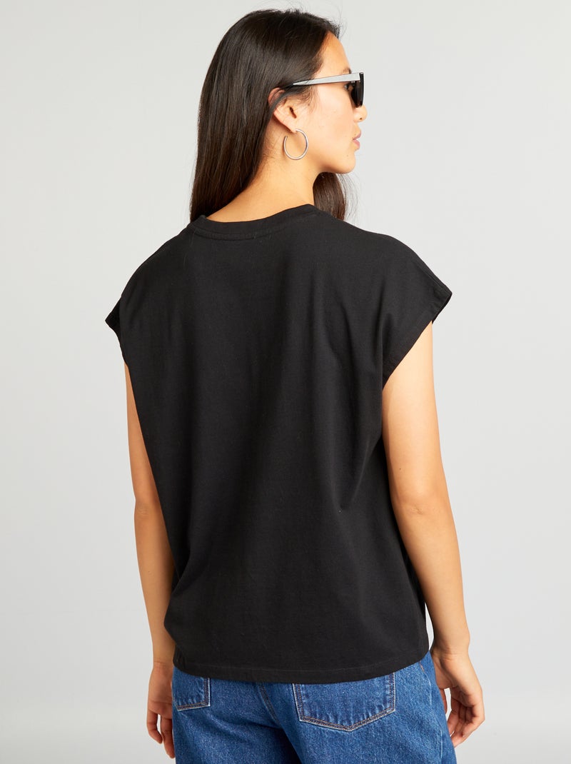 T-shirt oversize imprimé 'Prince' noir - Kiabi