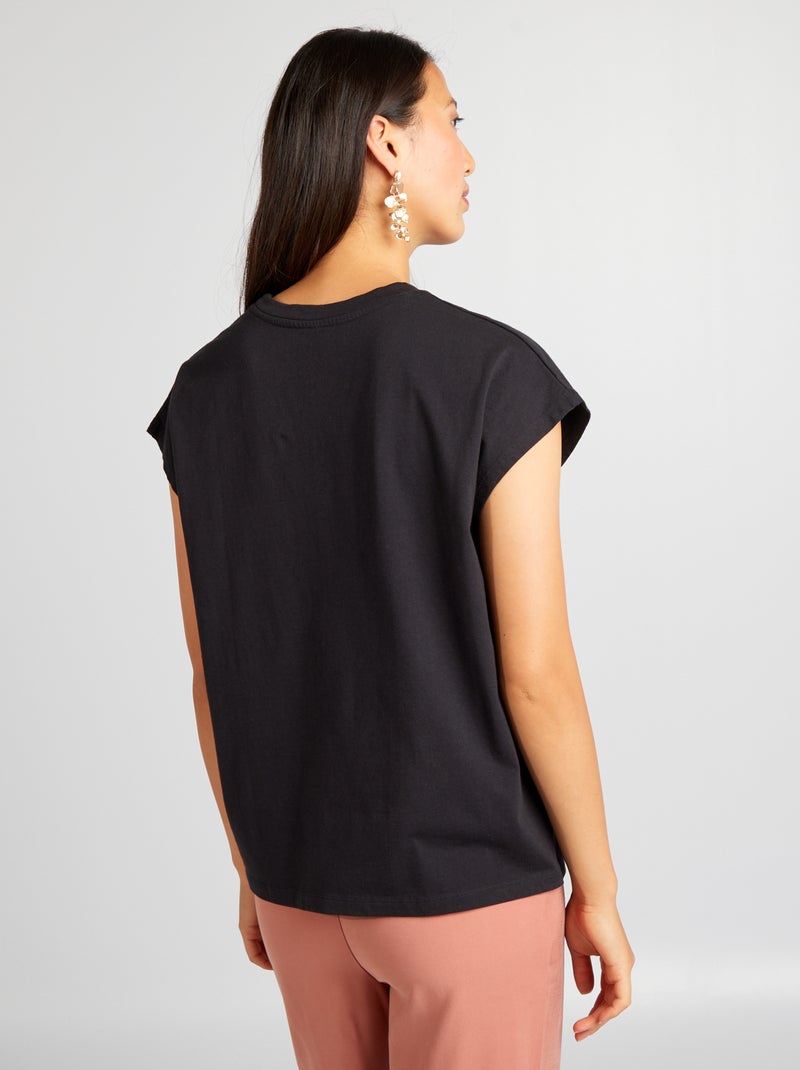 T-shirt oversize imprimé 'The Doors' Noir - Kiabi