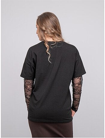 T-shirt oversize manches dentelle falea