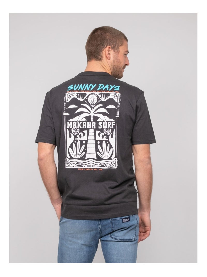 T-shirt oversize motifs NIKIMAKA Gris - Kiabi