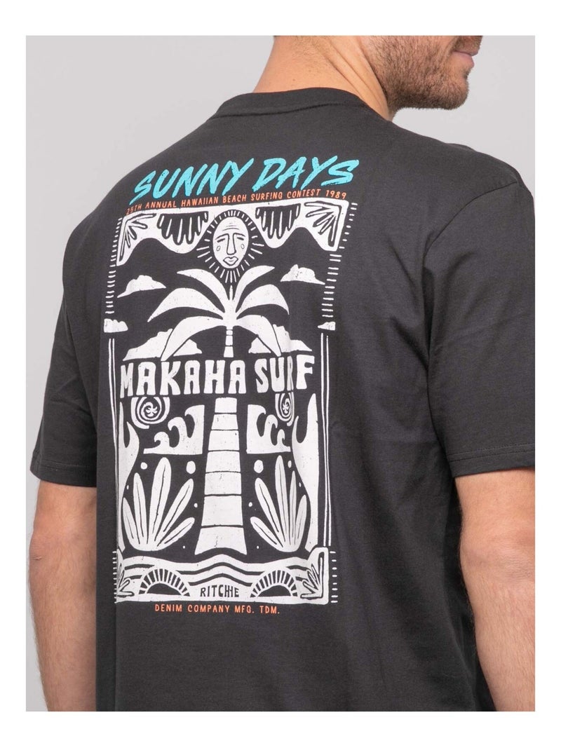 T-shirt oversize motifs NIKIMAKA Gris - Kiabi