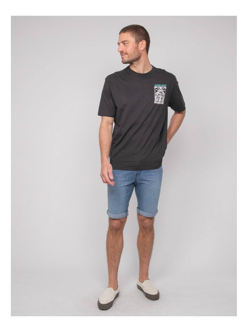 T-shirt oversize motifs NIKIMAKA Gris - Kiabi