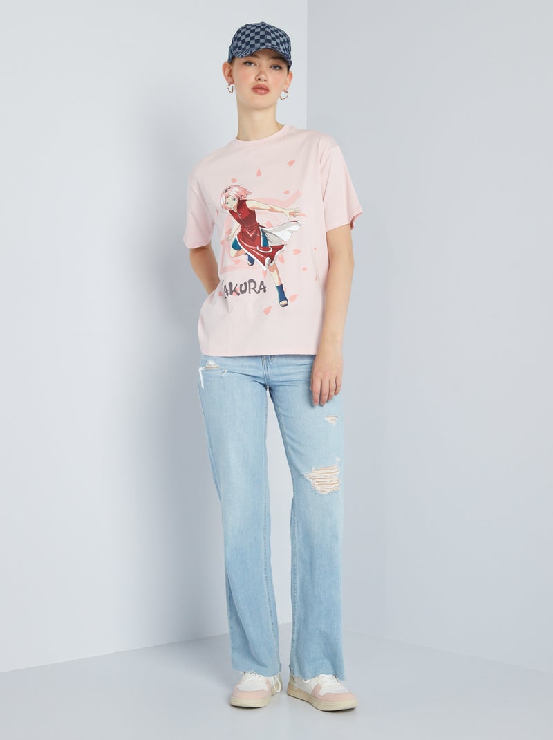 T-shirt oversize 'Naruto' Rose - Kiabi