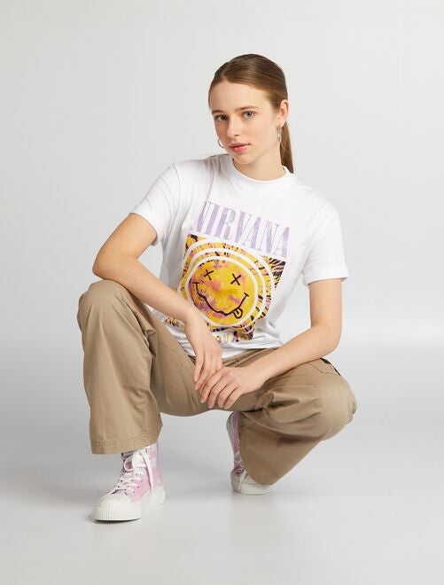 T-shirt oversize 'Nirvana' - Kiabi