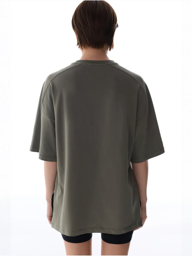 T-shirt oversize penti Kaki - Kiabi