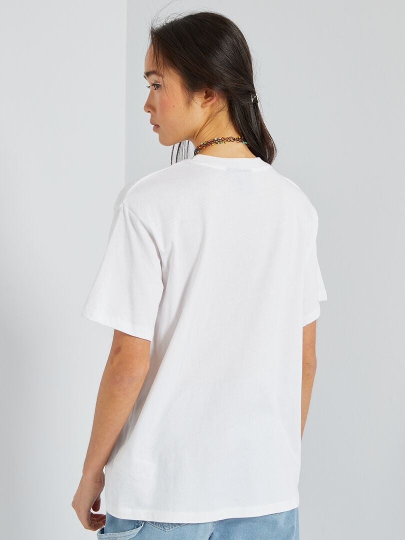 T-shirt oversize 'Stranger Things' Blanc - Kiabi