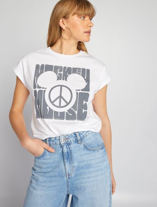 T-shirt oversize style hippie 'Mickey' de 'Disney' - Kiabi