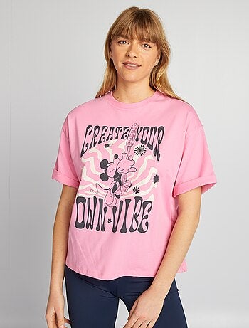 T-shirt oversize style hippie 'Mickey' de 'Disney'