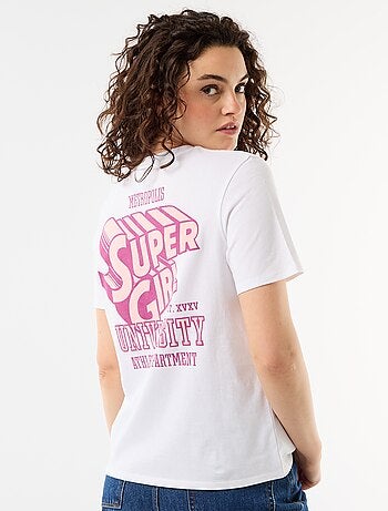 T-shirt oversize 'Supergirl' 'DC Comics' à manches courtes