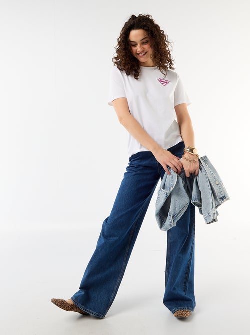 T-shirt oversize 'Supergirl' 'DC Comics' à manches courtes - Kiabi