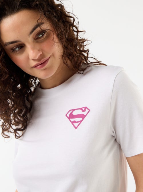 T-shirt oversize 'Supergirl' 'DC Comics' à manches courtes - Kiabi