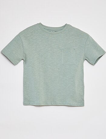 T-shirt oversize uni avec poche