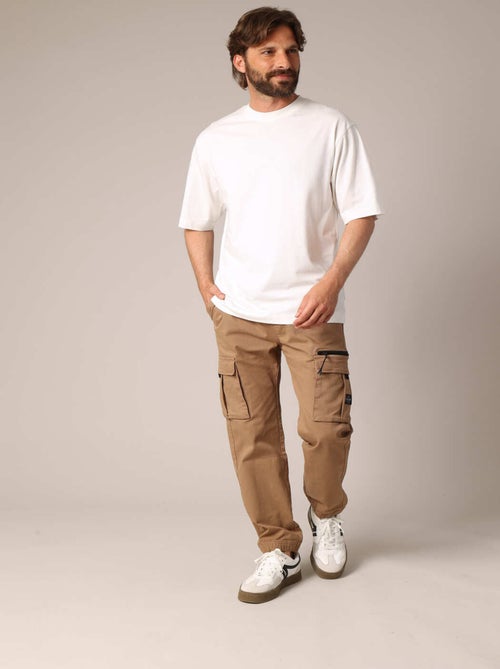 T-shirt oversize uni en 100% coton 'Deeluxe' - Kiabi