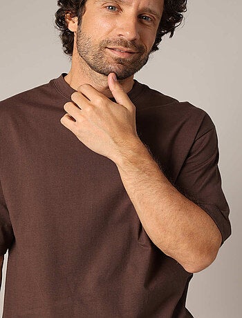 T-shirt oversize uni en 100% coton 'Deeluxe'