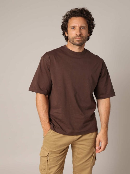 T-shirt oversize uni en 100% coton 'Deeluxe' - Kiabi