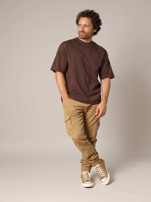 T-shirt oversize uni en 100% coton 'Deeluxe' - Kiabi
