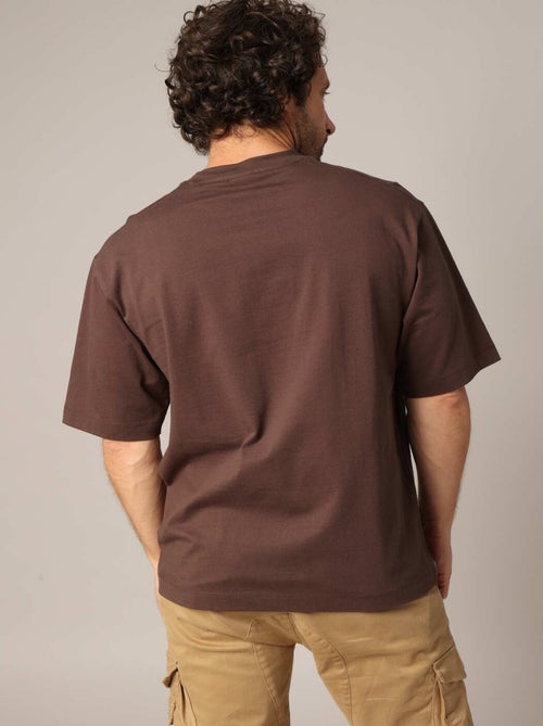 T-shirt oversize uni en 100% coton 'Deeluxe' - Kiabi