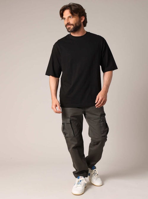 T-shirt oversize uni en 100% coton 'Deeluxe' - Kiabi