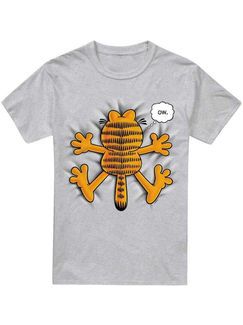 T-shirt ow - garfield Gris chiné - Kiabi