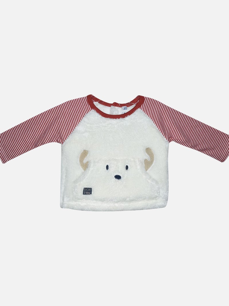 T-SHIRT + PANTALON BEBE FOOTING Rouge - Kiabi