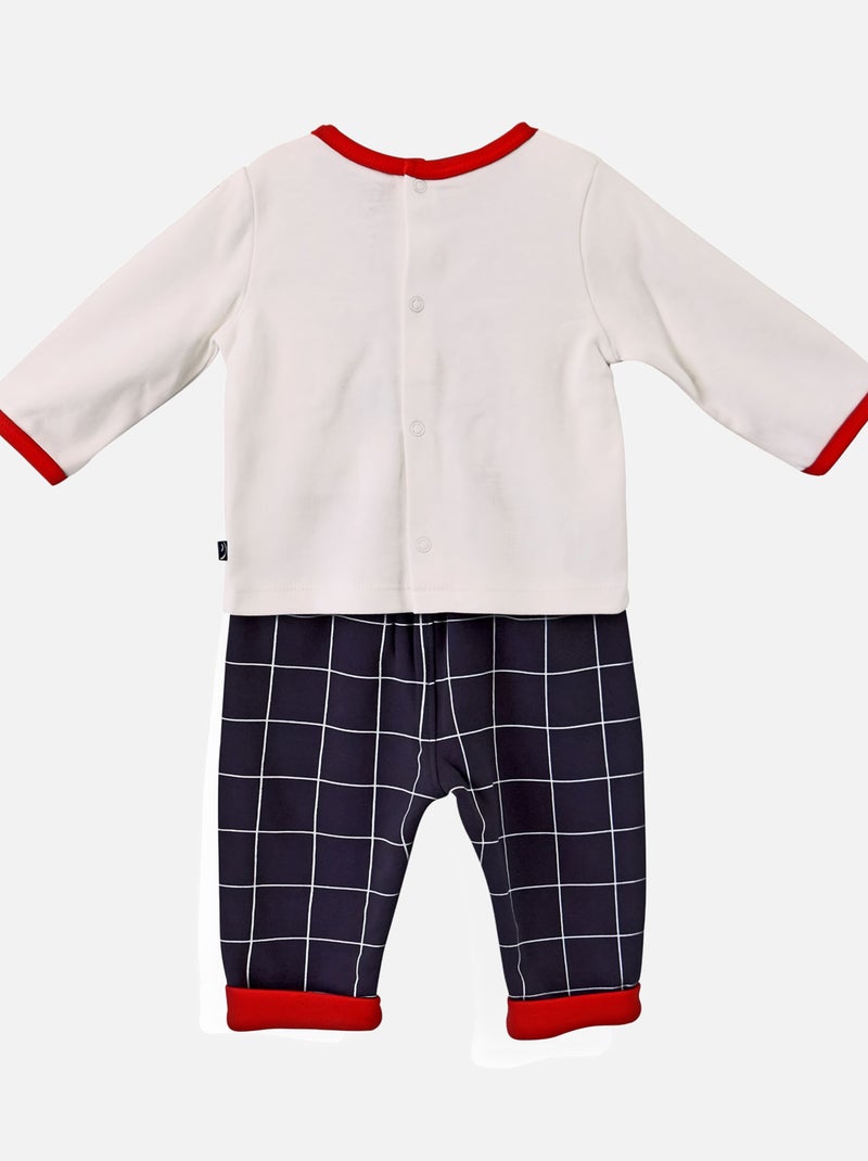 T SHIRT + PANTALON BOUDHA Gris - Kiabi