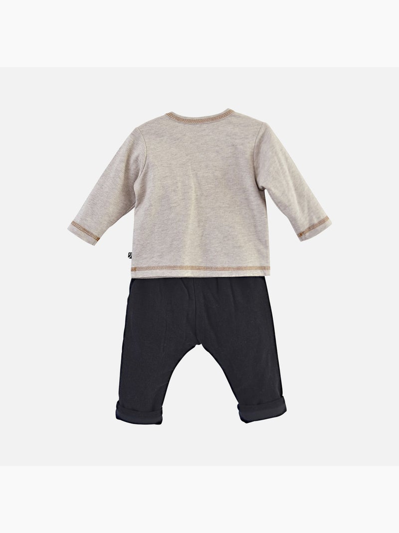 T SHIRT + PANTALON DARY Beige - Kiabi