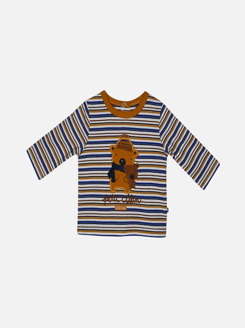 T SHIRT + PANTALON JEAN NAISSANCE FELICIEN Bleu - Kiabi
