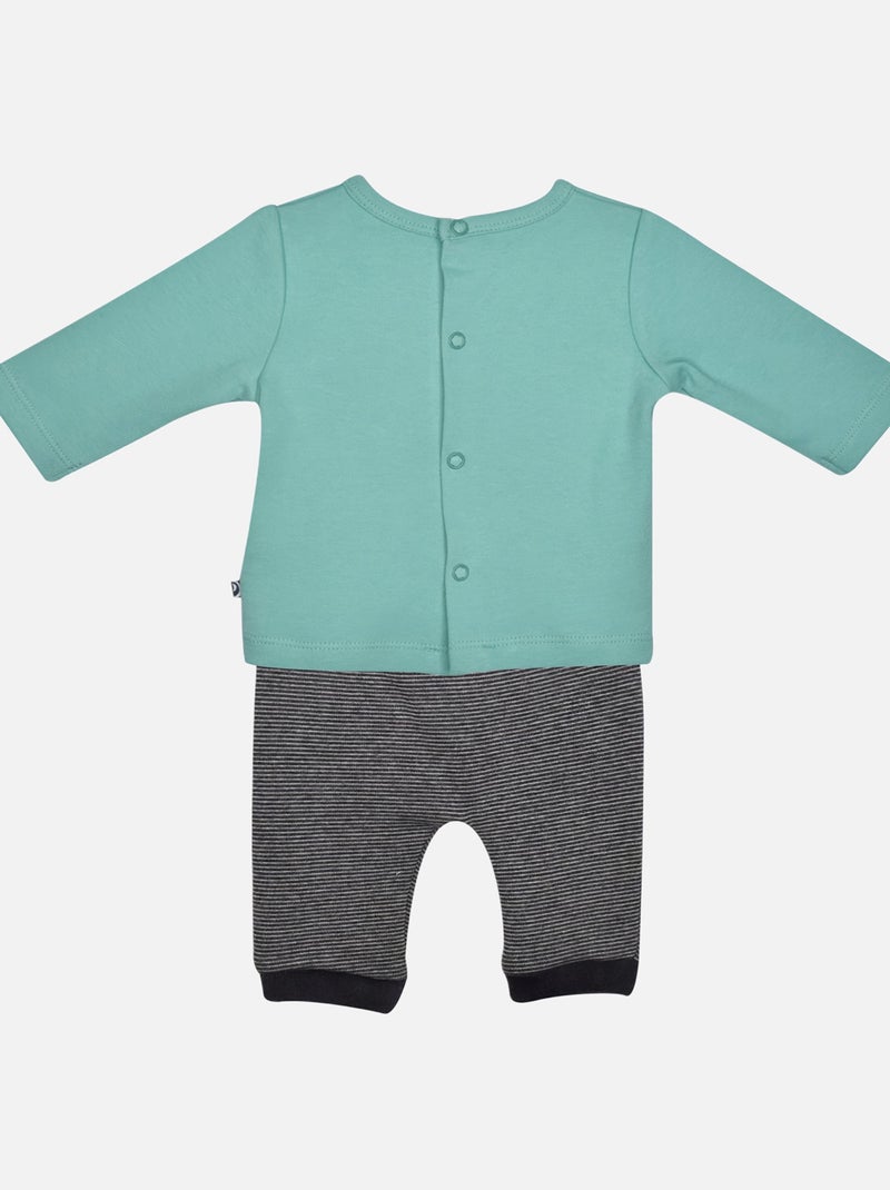 T SHIRT + PANTALON NAISSANCE FLOYD Blanc - Kiabi