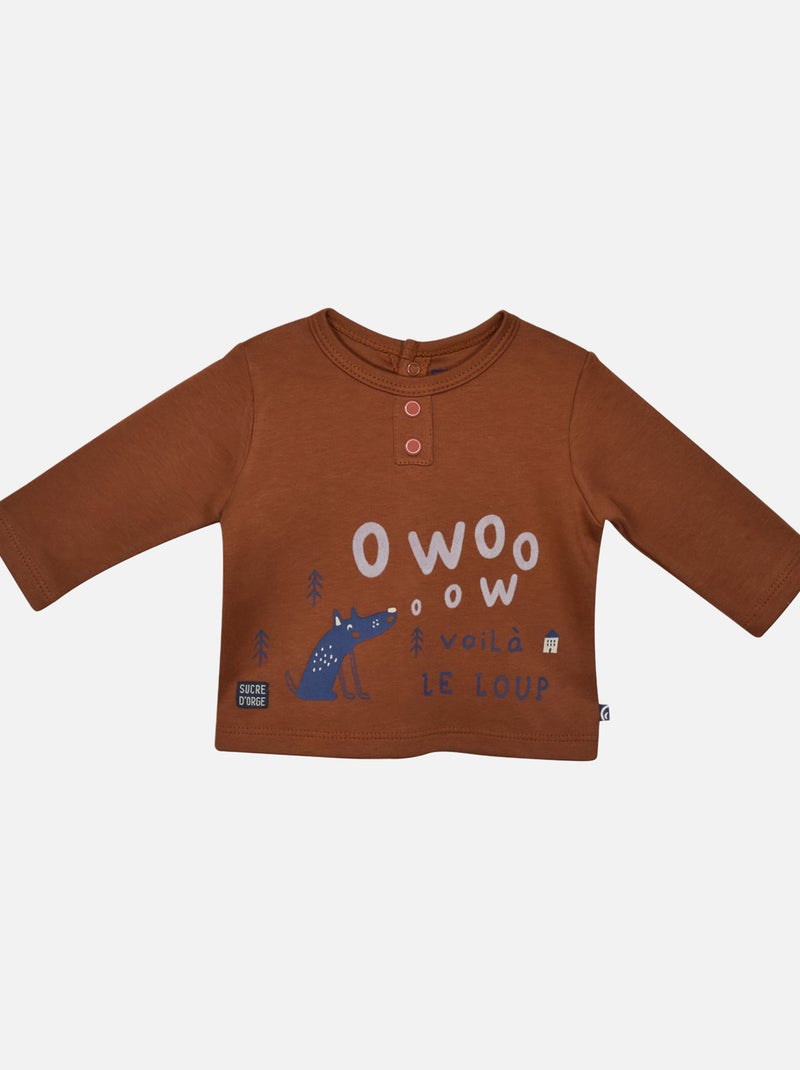 T-SHIRT + PANTALON NAISSANCE FRANTZ Orange - Kiabi