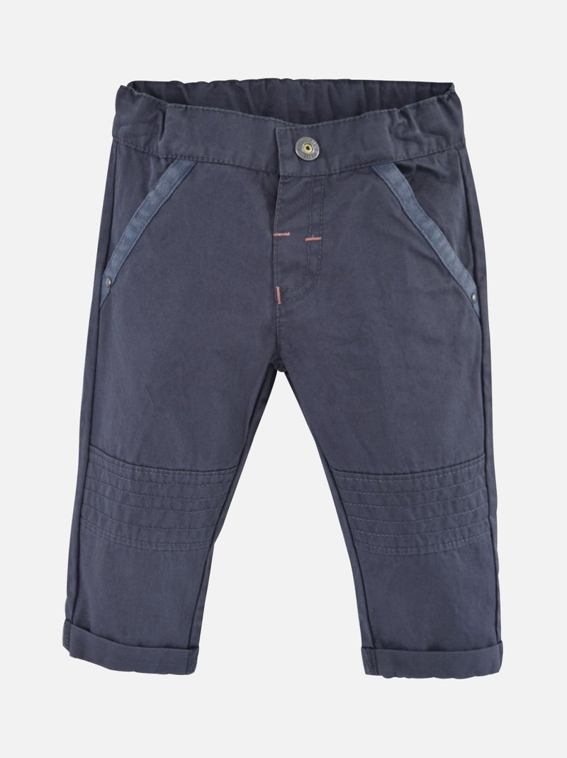 T SHIRT + PANTALON TOILE BEBE GARCON Gris - Kiabi