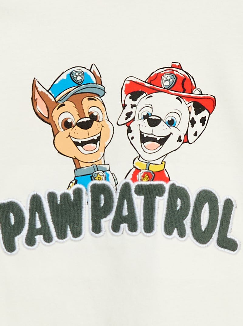 T-shirt 'Pat patrouille' imprimé en coton Blanc - Kiabi
