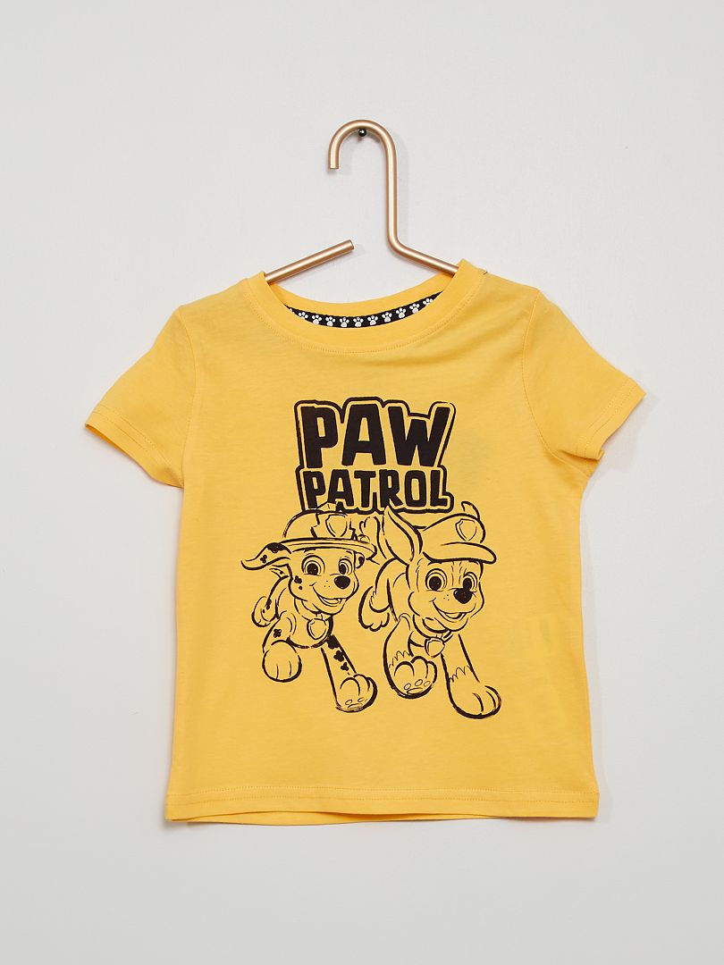 T-shirt 'Pat' Patrouille' jaune crème - Kiabi