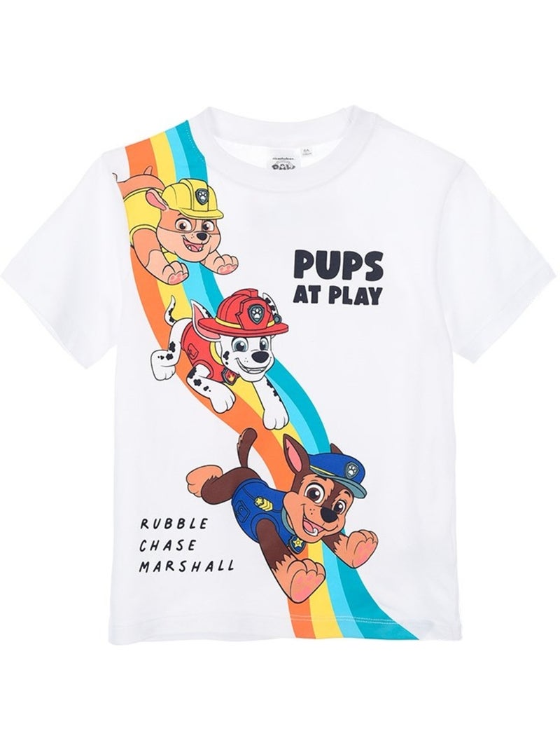 T-Shirt Pat Patrouille| Licence Officielle Blanc - Kiabi
